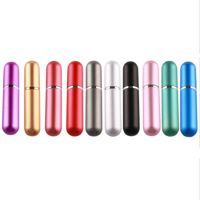 

5ml Mini Refillable Mat Perfume Bottle With Spray Scent Pump Empty Portable Cosmetic Containers Spray Atomizer Bottle For Travel