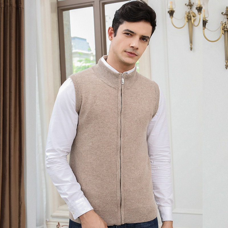 

2021 High quality Man 100% Pure Cashmere Jumpers De Malha New Standard Mode Blusas Cardigans Higher Degree From Men Jackets BXY0, Dark grey