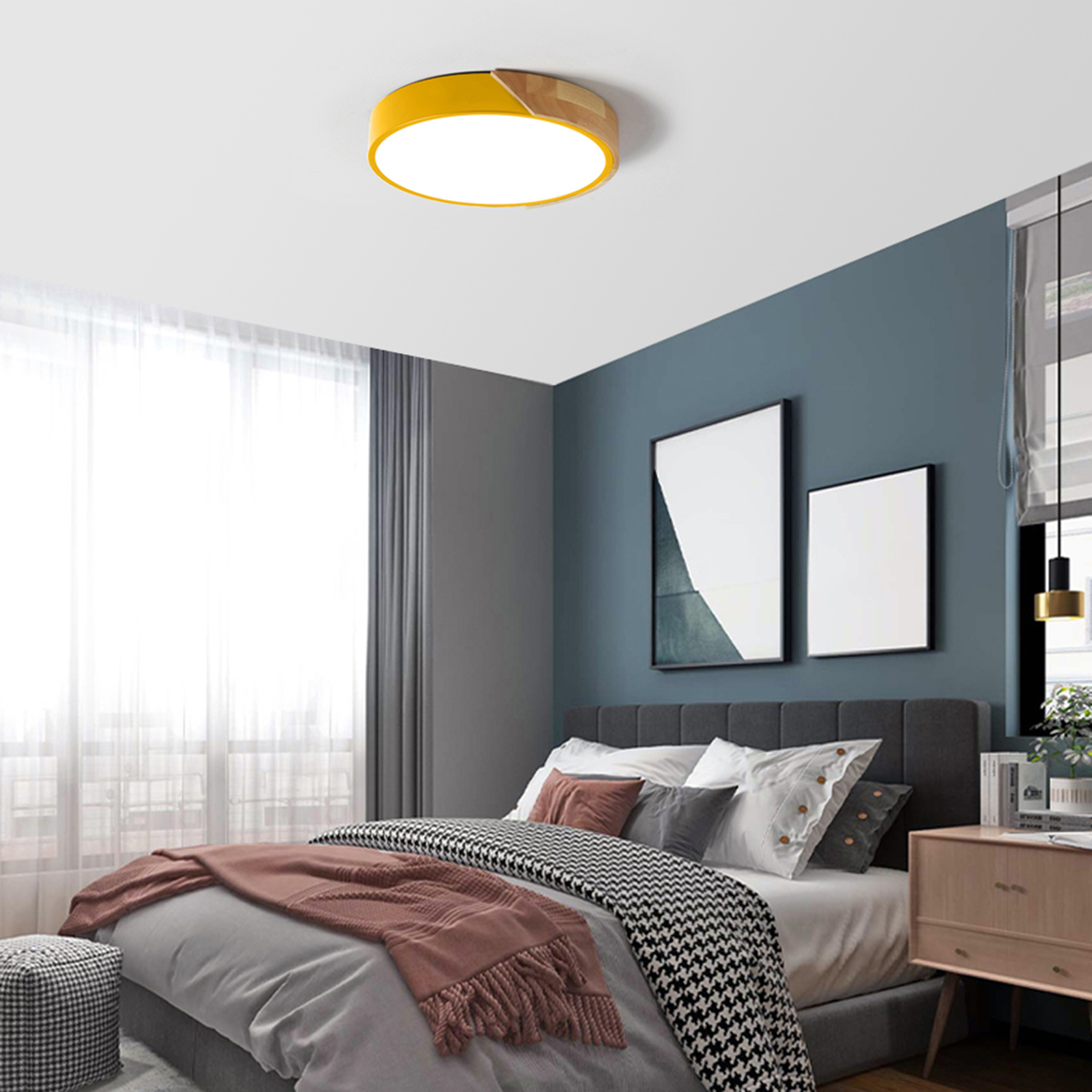 

2021 New 24w Ac220-240v Led Round Circular Light Bt Connection Ceiling App Control for Aisle Stair Living Room Bedroom 8h8u