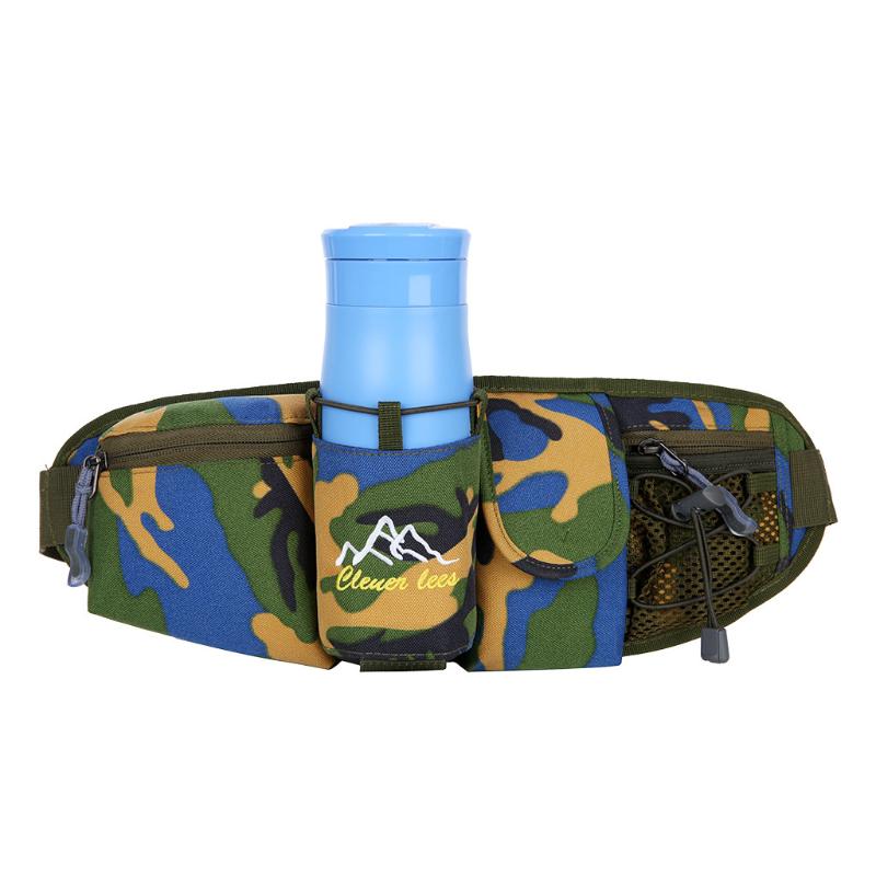 

Running Water Bottle Pockets For Men And Women Outdoor Sports Waist Packs waist belt nerka chest cangurera cintura mujer 703#40, Army green
