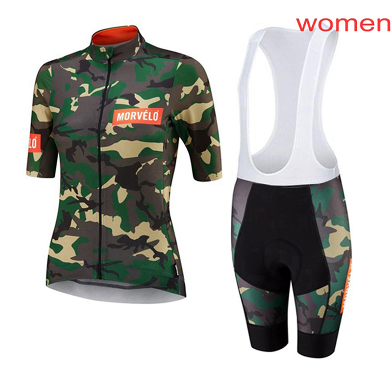 

2020 Ropa ciclismo MORVELO women cycling Jersey suits summer short sleeve bicycle wear set bicicleta triathlon ciclismo uniformes kits Y2032, 03