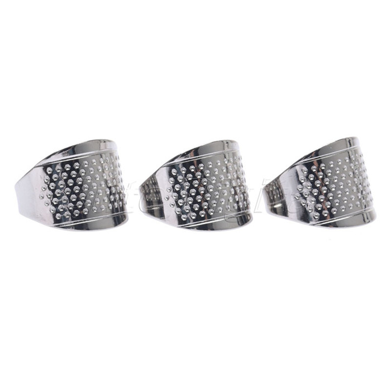 

costura Finger Protector Sewing Thimbles Adjustable Ring Thimble Quilting Tools Sewing Handsewing DIY Tools