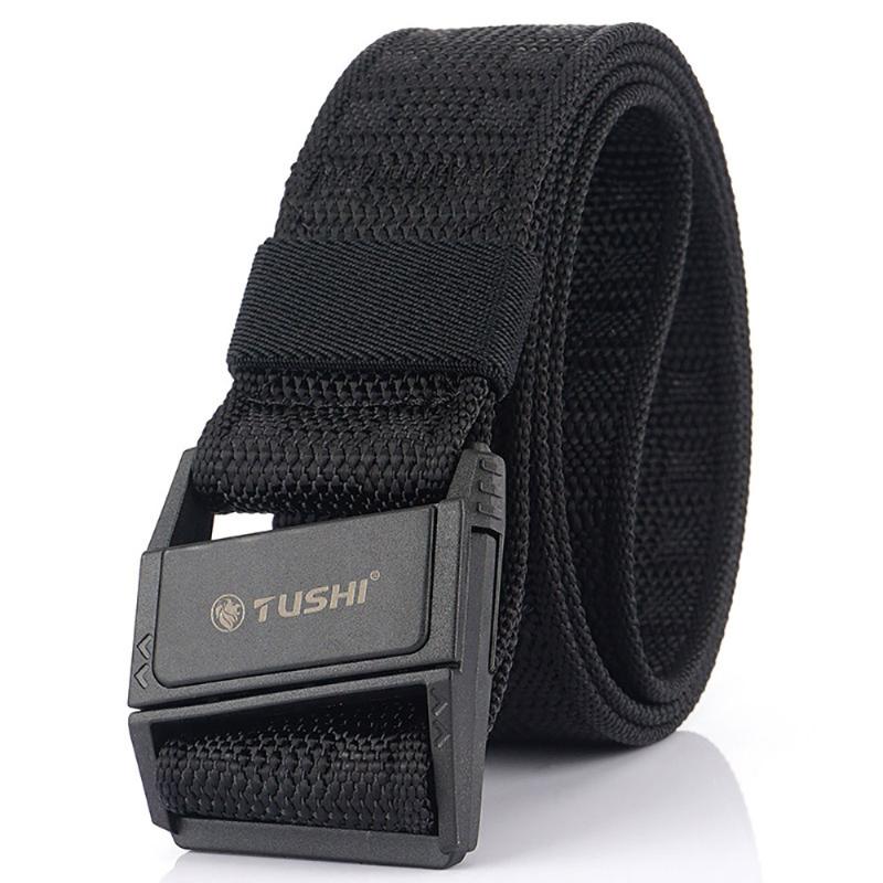 

2021 new product PC magnetic buckle nylon belt tactical belt quick release buckle soft real men outdoor sports, Blue