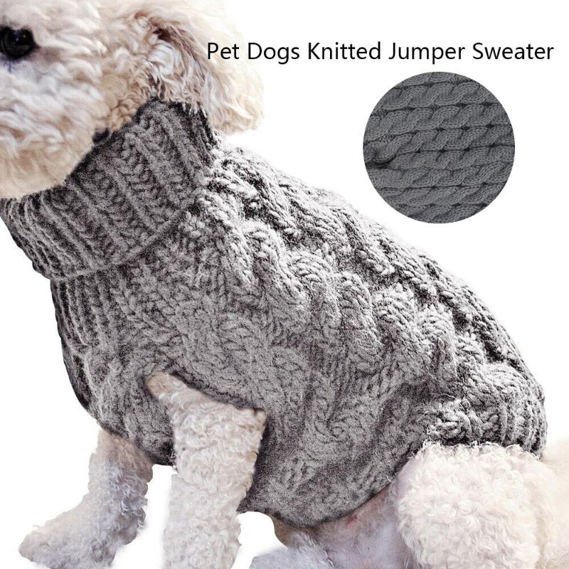 

Pet young Dog Sweater Vest Warm Coat, Pet Soft Knitting Wool Winter Sweaters Knitted Crochet Coat Clothes for Small Medium Dogs, As pic