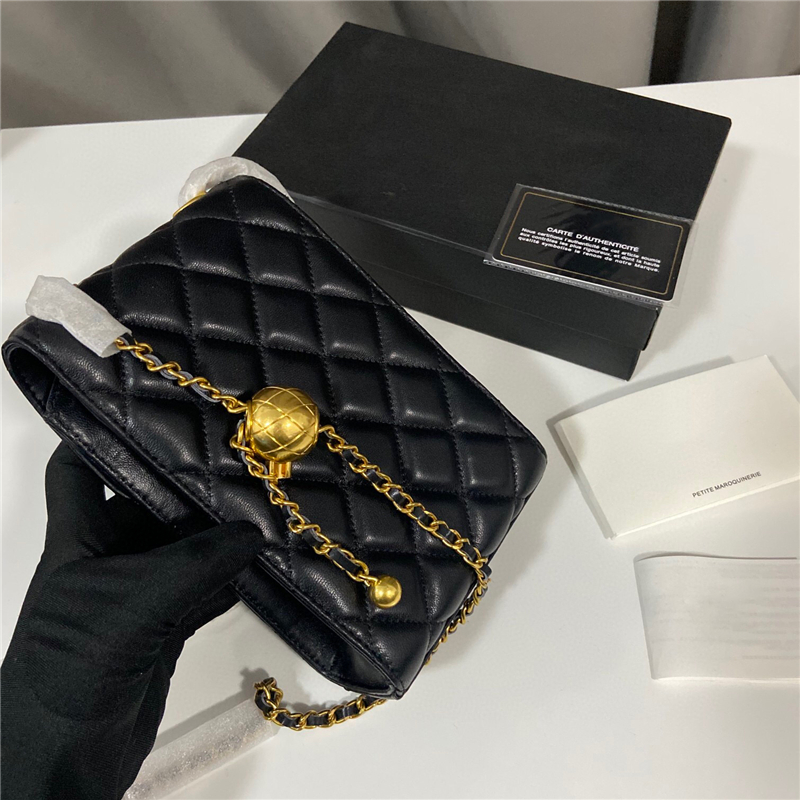 

Designers Womens Handbags Purses High Quality Genuine Leather Beads Messenger Mobile Phone Bag Women Luxurys crossbody bags 2021 Coin Purse wallet