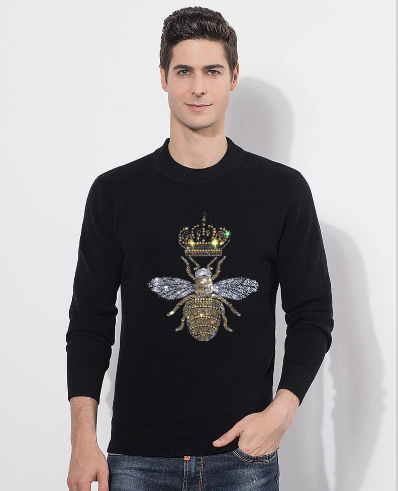 

Blouse Top Men' Hot Drill the Neck Long Sleeve Sweater Knitted for Winter 130p, The shown