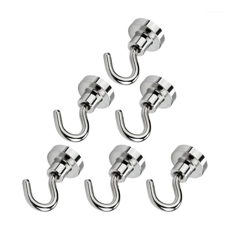 

Promotion! Silver Magnetic Hooks,6x Cruise Hooks Set For Hang And Add Storage, Powerful Heavy Duty Neodymium Magnet Hook1