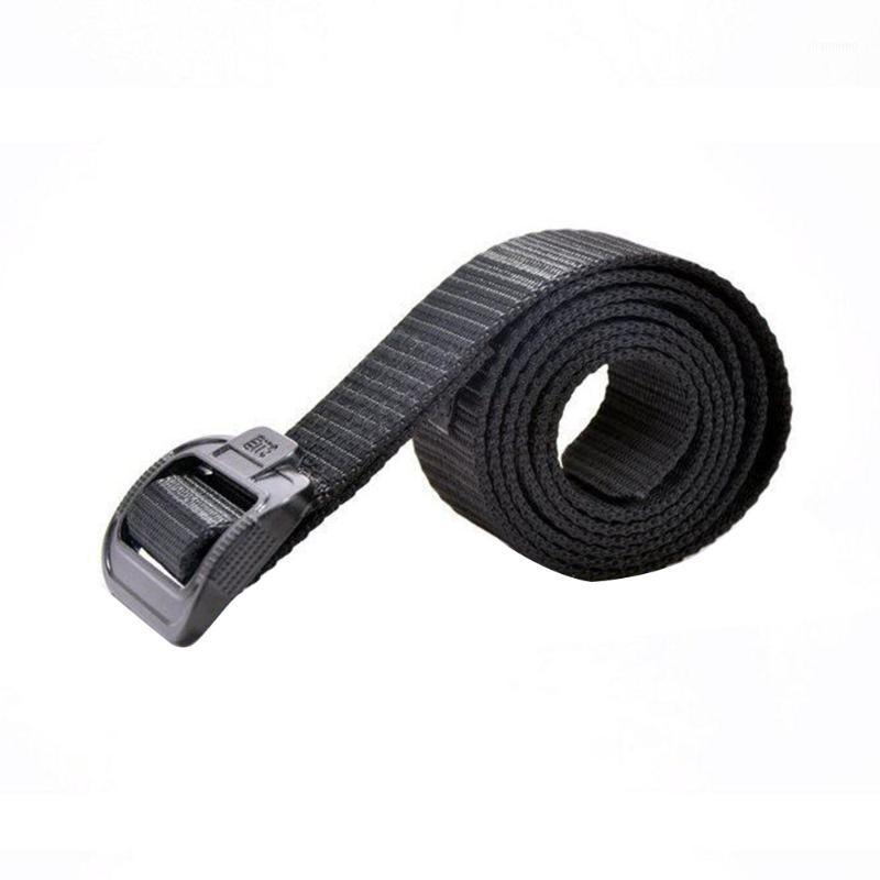 

Men Nylon Fabric Adjustable Waist Support Training Front Buckle Wear-resisting Outdoor Casual Flexible Daily Tactical Belt1, Khaki