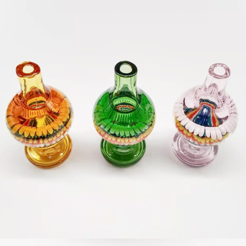 

Smoking Accessories Dia 26mm Glass Ball Carb Cap with Seaweed