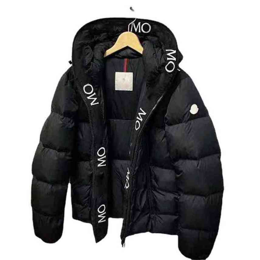 Designer Luxury Monclair Classic Winter Men Jackets Women Down Fashion Cap Pattern Print Coats Outdoor Warm Casual Parkas Coat 4 Color
