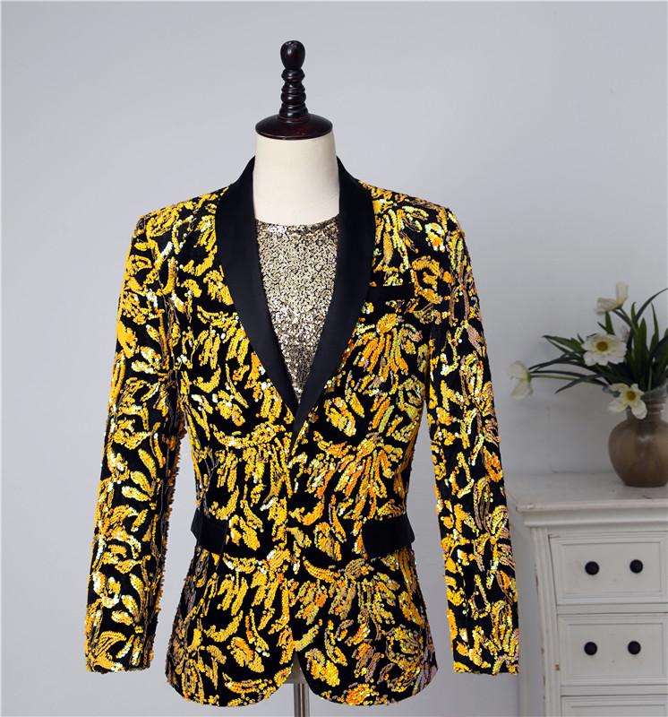 

6XL!!2020 Night club singers dazzle stage suit dazzle sequin suit jacket man, 11