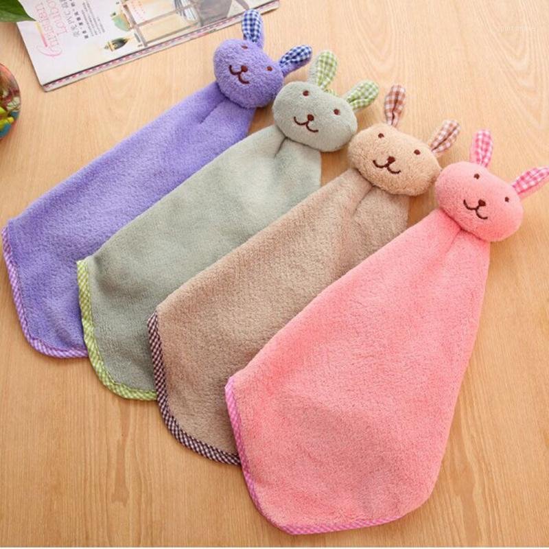 

Cute Baby Nursery Hand Towel Bathroom Soft Plush Cartoon Animal Wipe Hanging Bathing Towels For Children (1PC random) H51