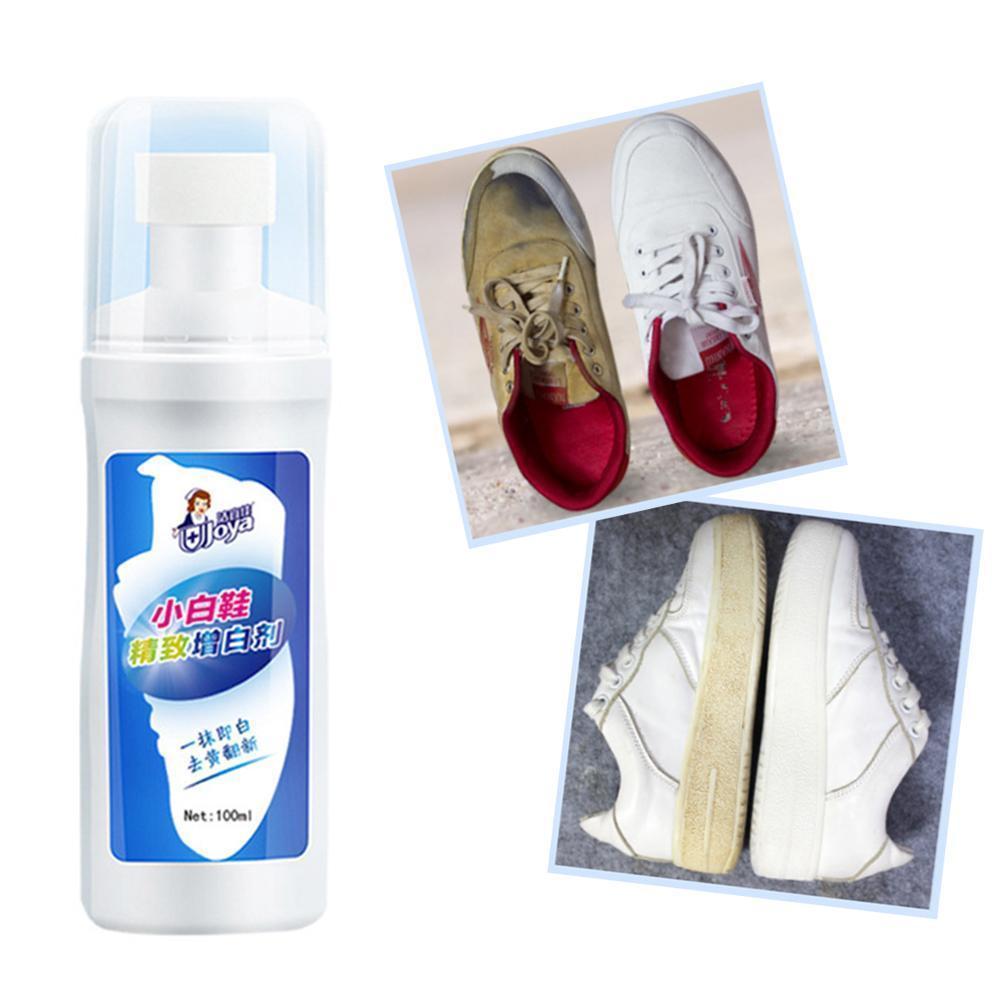 

100ML Washing Shoes Whitening Spray White Shoes Cleaner Tool For Casual Polish Whiten Refreshed Cleaning Shoes Leather K6F5 201021
