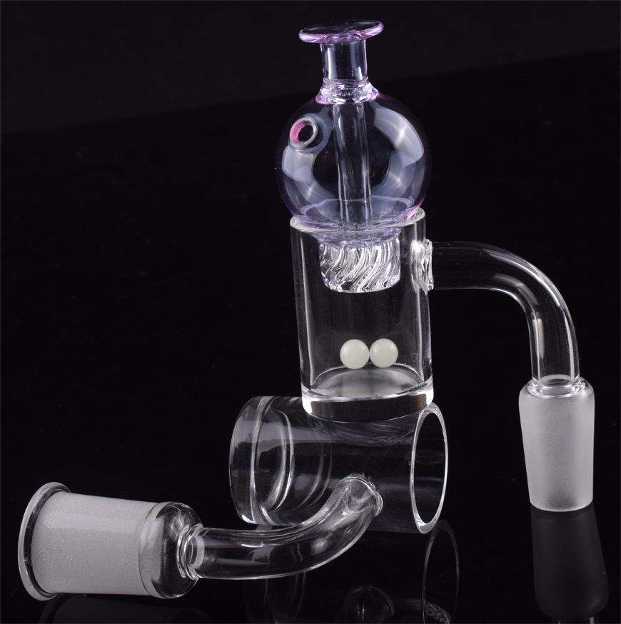

Hot selling 25mm XL Quartz Banger & Cyclone Carb Cap & Terp Pearl 5mm Clear bottom bucket 14mm Male Female 10mm 18mm for dab rig