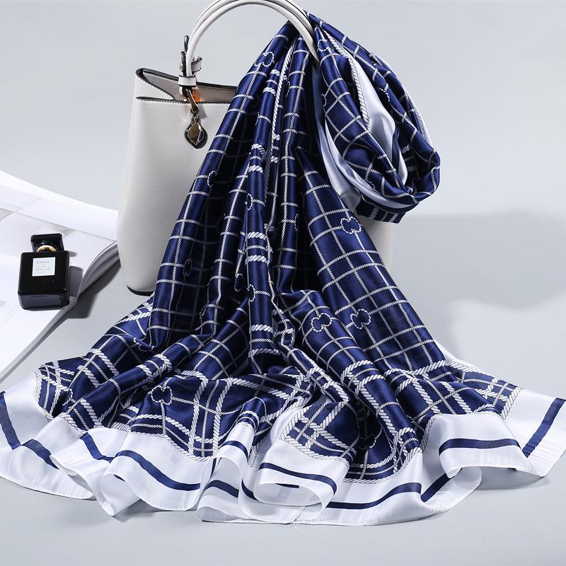 

Silk Scarf Spring Autumn Winter Thin Style Women Joker Young People Gauze Scarf Autumn Style Western Fashion Casual Shawl