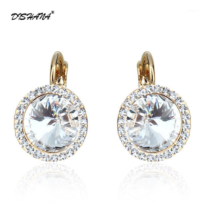 

Dangle & Chandelier Purple Crystal Earring Fashion Jewelry Elegant Austrian Rhinestones Woman's Drop Earrings Friends E00731