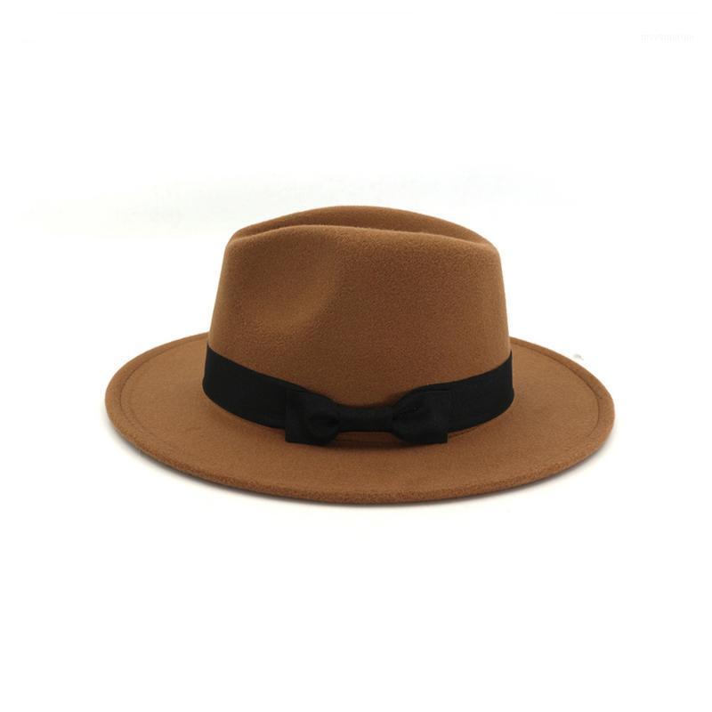 

Men's Women's Wool Fedora Hat Gentleman Hat Wide Brim fascinatorHat1, Green