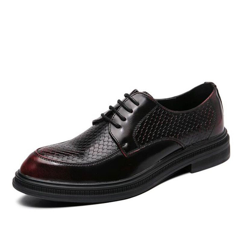 

Hot Sale-Men's Leather Formal Shoes Lace Up dress shoes Oxfords Fashion Retro Shoes Elegant Men work Footwear