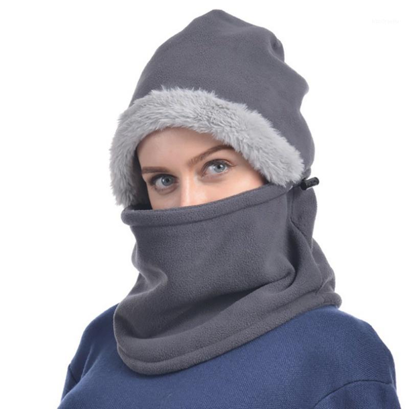 

Cycling hat outdoor velvet windproof hat outdoor riding winter thickening hood cotton riding bib earmuffs111, Black