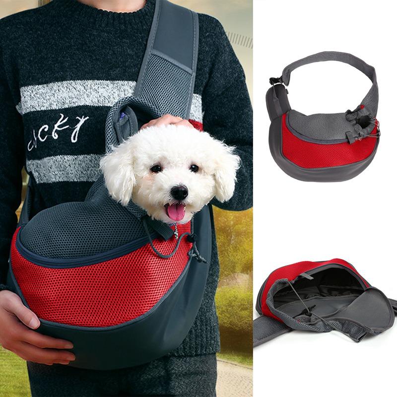 

Pet Puppy Carrier Outdoor Travel Dog Cat Shoulder Bag Mesh Oxford Single Comfort Sling Handbag Tote Bags Pet Product