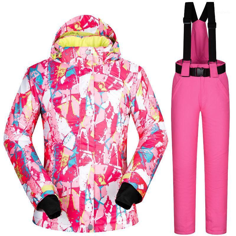 

Trendy women' ski suit suit, windproof, waterproof, warm and breathable1, Picture product