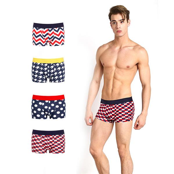 

Mens Boxer Shorts Fashion Prints Shorts Sexy Soft Underpants Quality Man Underwear Men Underpants Cotton Boxershorts 2020 Sexy, Houndstooth