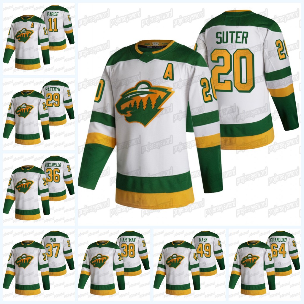 

Minnesota Wild 2021 Reverse Retro Jersey Gerald Mayhew Matt Dumba Kevin Fiala Matt Dumba Ryan Suter Marian Gaborik Zach Parise Nick Bonino, Custom any name any number