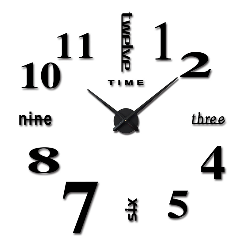

FASHION in THE CITY clock DIY personality 3D wall clock modern design living room bedroom decorative art creative clock