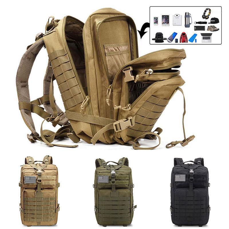 

Outdoor 50L Large Capacity Man Army Tactical Backpack Assault 3P Softback Waterproof Bug Trekking Hiking Camping Bags1, Bkack