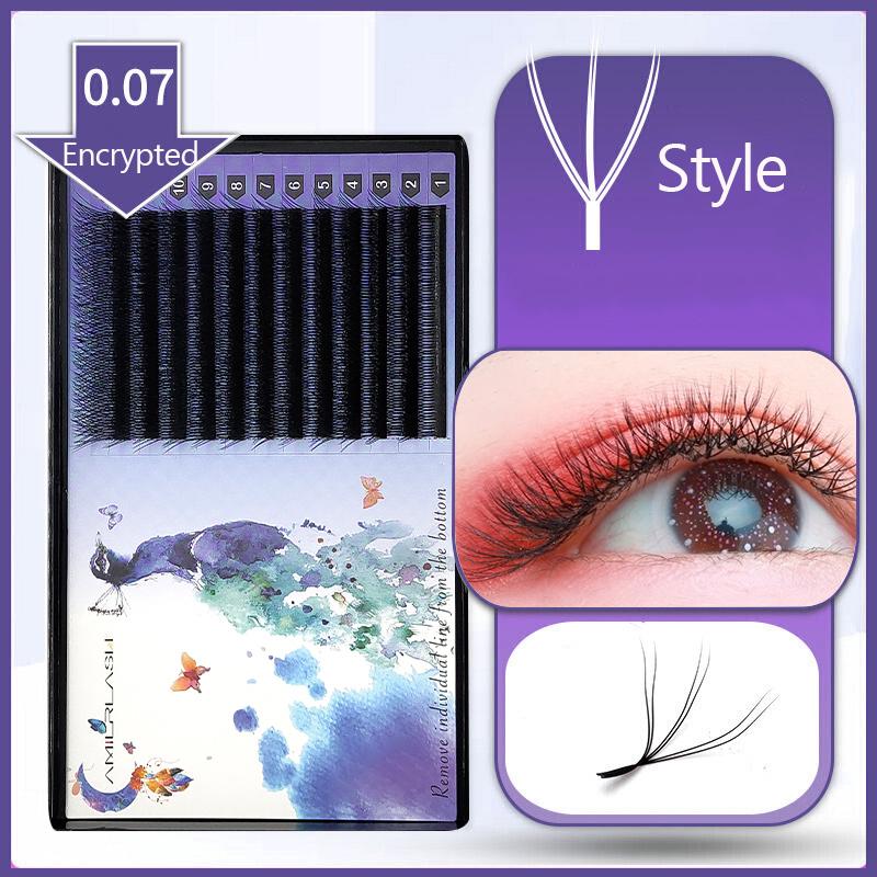 

1Set Beauty Women Girls False Eyelashes W Style Individual Eyelash Extension Mink Black Soft False Eye Lashes 8/9/10/11/12mm