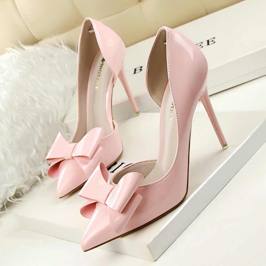 

2021 New the Version of Sweet Heels, Tips, Sexy Lacquer Skin Ties, Women's Single Shoes. Xzro, Games