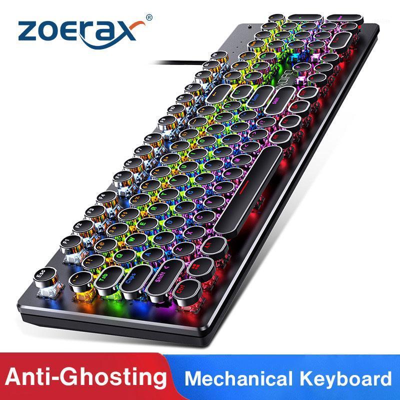 

ZoeRax Gaming Mechanical Keyboard 104 Keycaps English Keyboard Anti-ghosting RGB/Mix Backlit LED USB For Gamer PC Laptop1