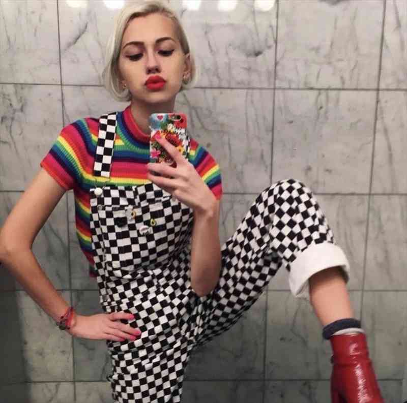 

Retro Old School Hiphop Style Black And White Plaid Mosaic Checkerboard Lattice Overalls Bodysuit Women Jumpsuit, Black;white