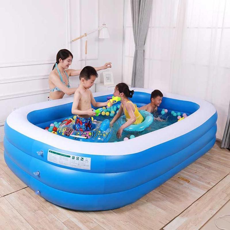 

Piscina Inflatable Pool For Children Rectangular Swimming Pool Thickening For Kids Adult Garden Backyard Summer Water Party1