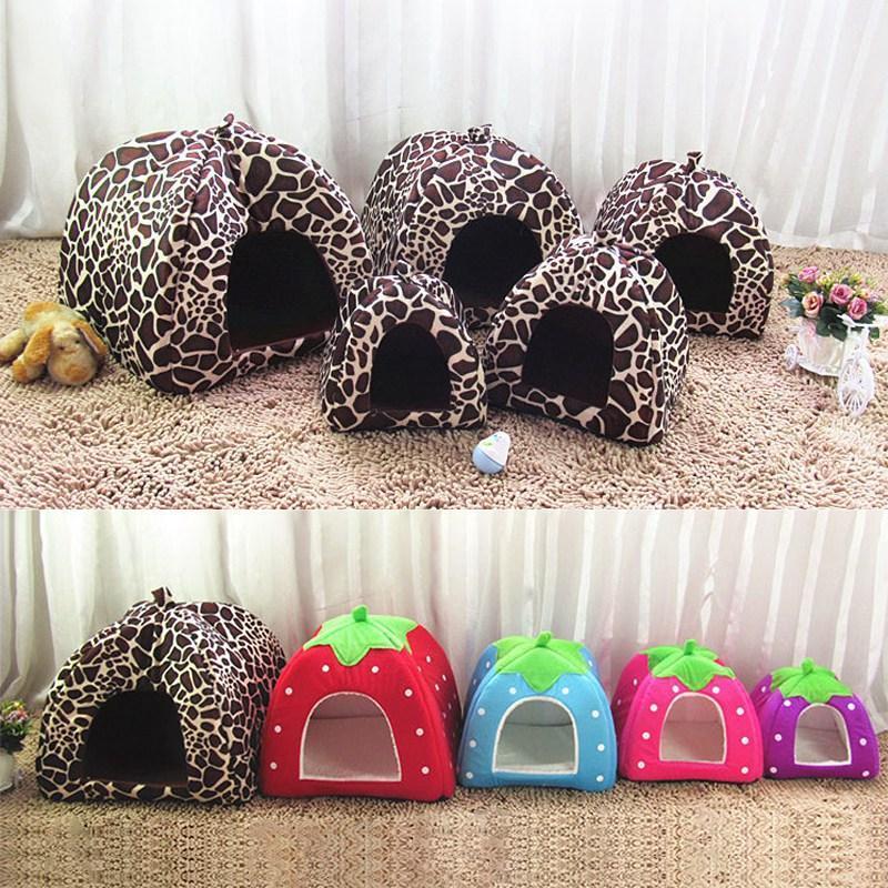 

Cat Dog House Beds for Small Pets Nest Bed for Puppy Fruit Shape Dog Kennel Cat Breathable Puppy Supplies Durable Pet House1, Blue pets bed