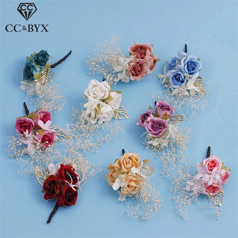 

Wedding Jewelry Flower Hairpins Hair Combs Forest Style Engagement Accessories For Bridal Women Girls Party Beach Gifts 9045