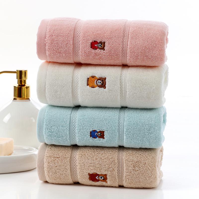 

High Quality Pure Cotton Strong Absorption Large Towel Bath Towel 70*140cm Thick Soft Bathroom Comfortable Beach, Pink