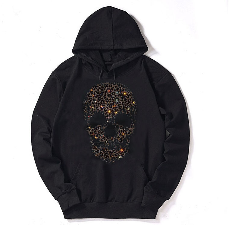 

Male Diamonds Hoodie Sweatshirt with Black Autumn Hood Wv74, The shown