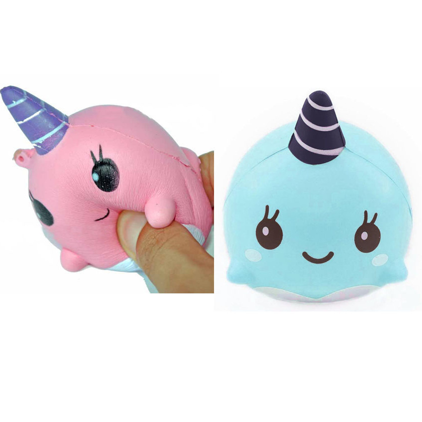 

Wholesale Mini Squeeze Toy Squishy Whales Cute Kawaii Doll Hand Squeeze Stretchy Animal Healing Stress Paste on for Cellphone Case Wholesale