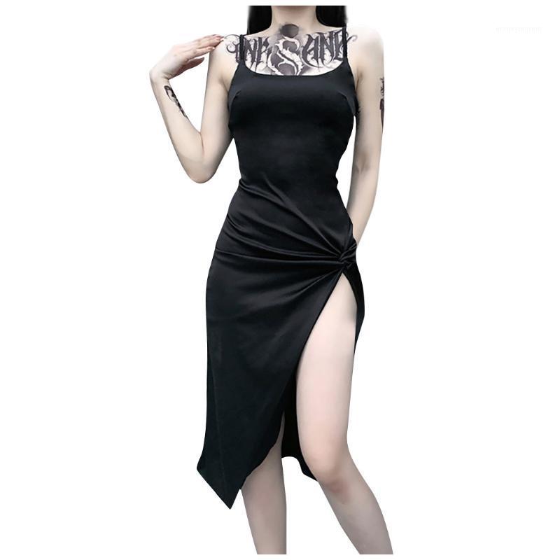 

Women fashion Gothic Dress Sling Punk Fold Patchwork Gothic Halloween Evening Dress Vestido de noche gótico de halloween Q11, As photo