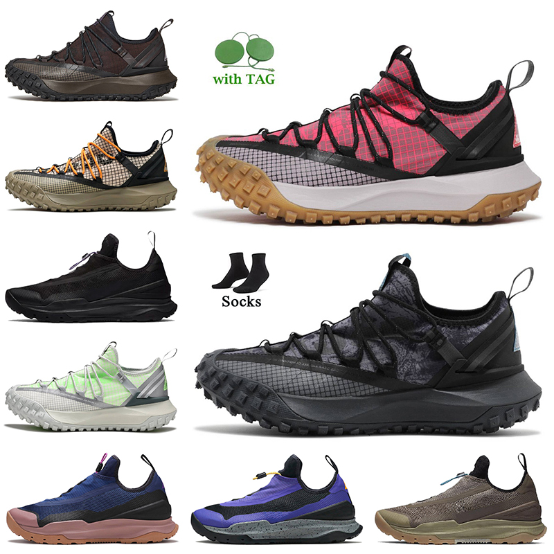 

Fashion Women Men ACG AO Fly Low Outdoor Mountain Shoes Black Anthracit Brown Basalt Flash Crimson Fossil Fusion Violet Olive Green Abyss With Socks Mens Trainers, B13 ao blue void 36-46