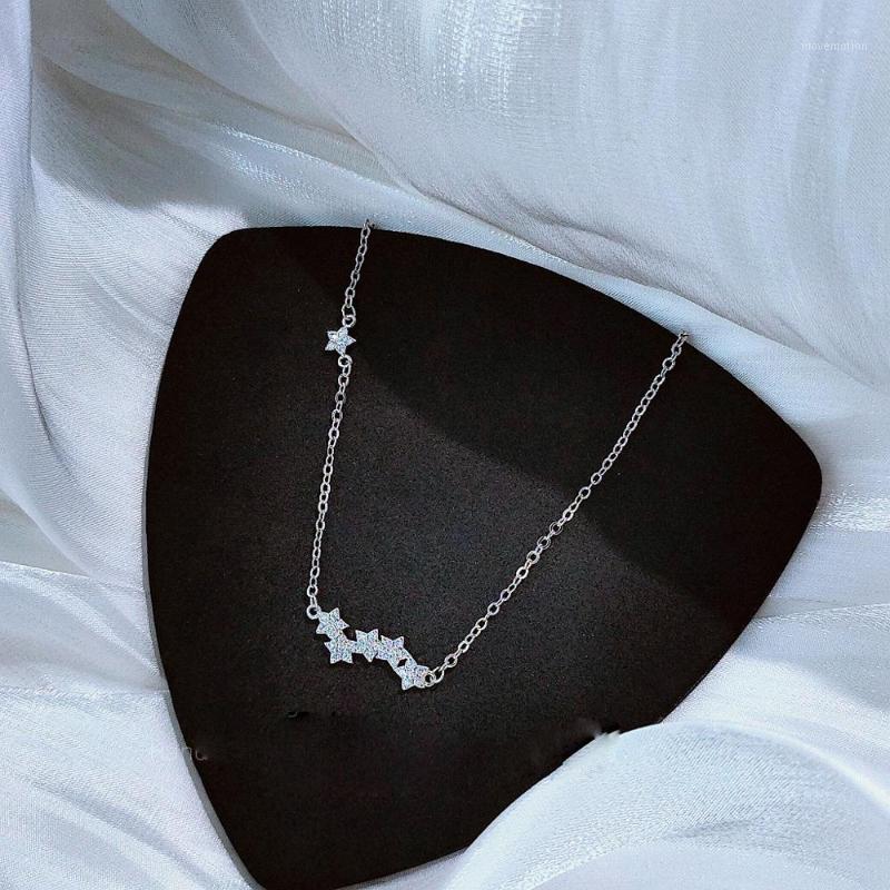 

Korean Style 2020 Trendy Star Crystal Necklace Choker Zircon Rhinestone Short Pendants Necklaces Bohemian Jewelry Gift 1341
