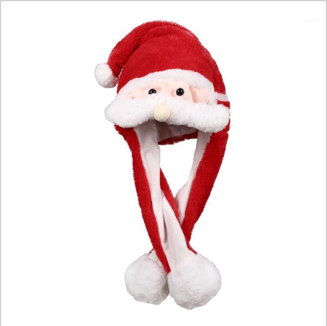 

2020 Merry Christmas Cute Santa Claus Deer Airbag Cap Plush Doll Gift for kids1