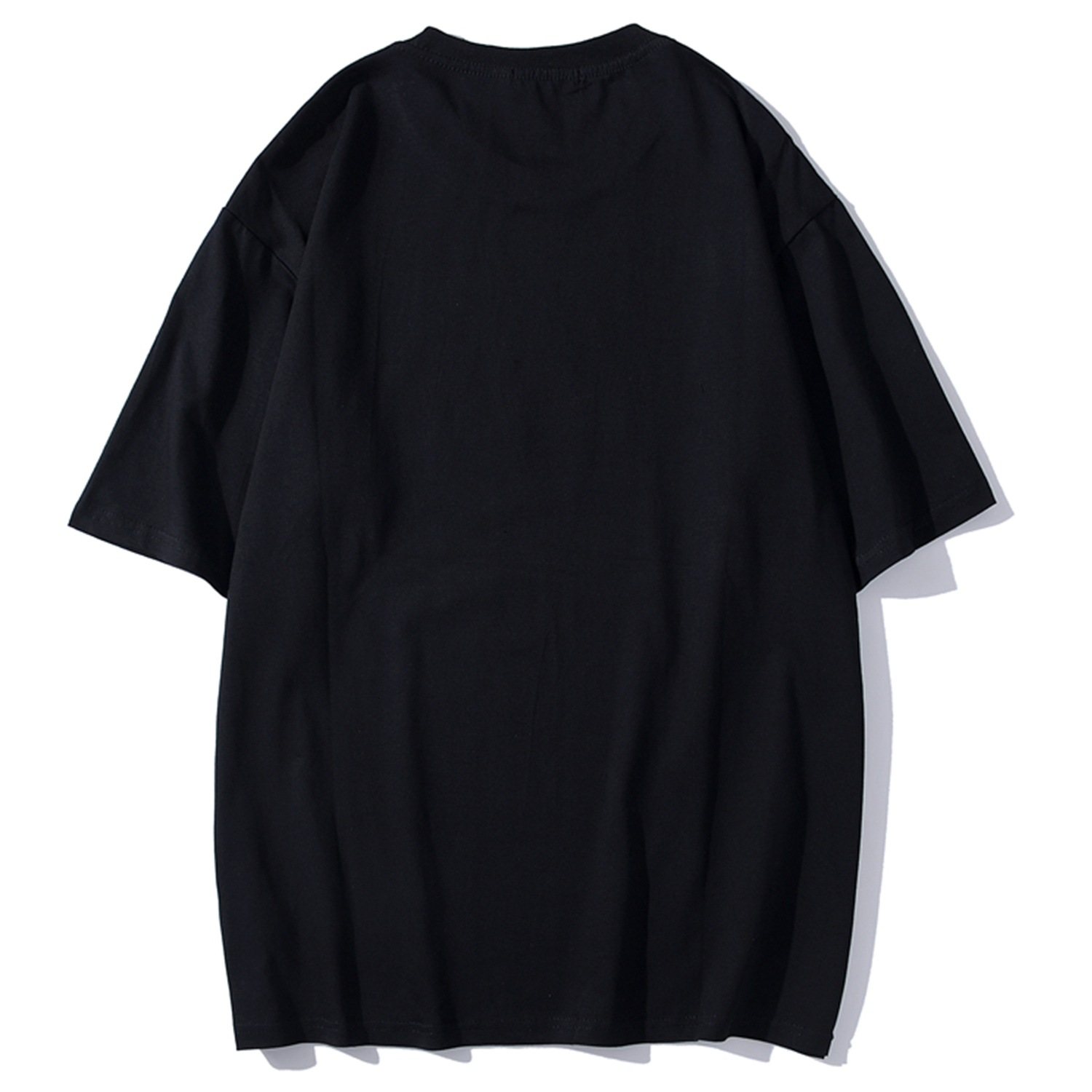 

2021 New Aelfric Eden t Shirt Men Hand Drawn Robot Print Tshirt Hip Hop Loose Short Sleeve Summer Male Casual Cotton Tops Streetwear Y2zc, Black