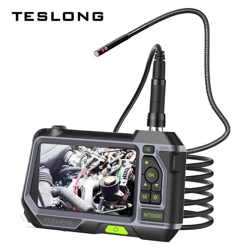 

NTS500 5.0 Inch LCD Industrial Snake Tube 5.5mm 1080P Dual Lens Car Pipe Digital Inspection Camera 6 Leds