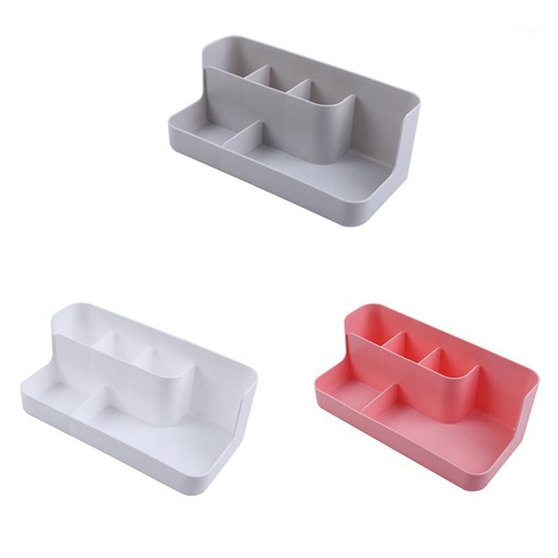 

Jewelry Pouches, Bags White Makeup Organizer Bathroom Storage Box Cosmetic Office Desktop Make Up Sundries Container1