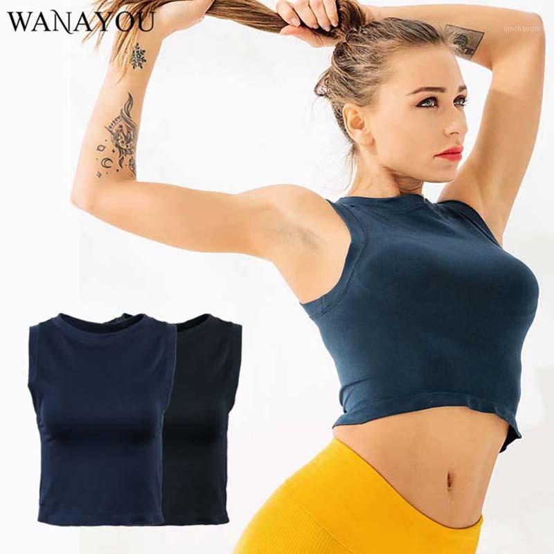 

WANAYOU Tight Breathable Sleeveless Yoga Top,Elastic Quick Dry Gym Tank Top for Women,Dance Running Top Workout Vest Women1, Black
