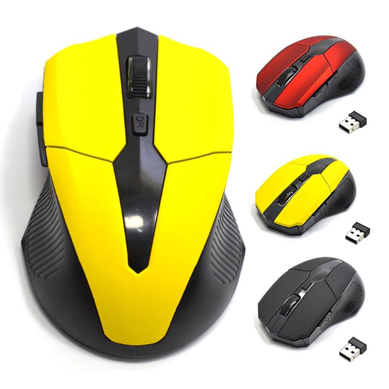 

Wireless Mouse Ergonomic Computer Mouse PC Optical Mause with USB Receiver 6 buttons 2.4Ghz Wireless Mice 2000 DPI For Laptop