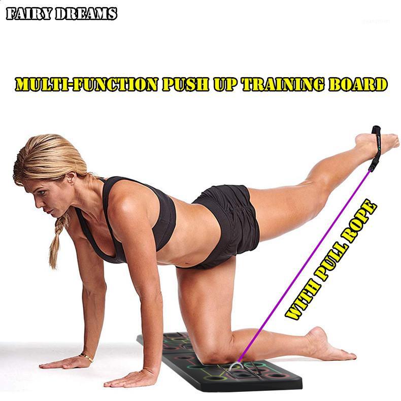

Gym Home Fitness Equipment Multi-Function Foldable Push Up Training Board With Pull Rope Full Body Work Out1