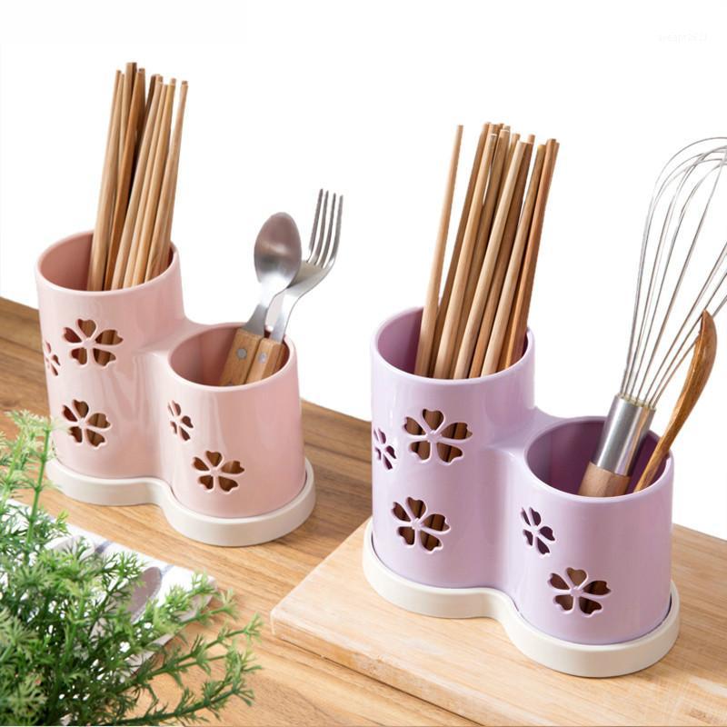 

Chopsticks Storage Rack Boxes Plastic Container Drainage Cage Spoon Fork Holder Storage Box Cutlery Organize Kitchen Accessories1